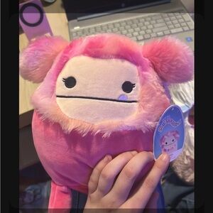 Squishmallows Bigfoot Pink and Cream Plush Friend